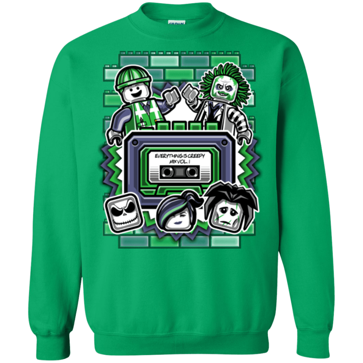 Sweatshirts Irish Green / Small Everything Is Creepy Mix Crewneck Sweatshirt