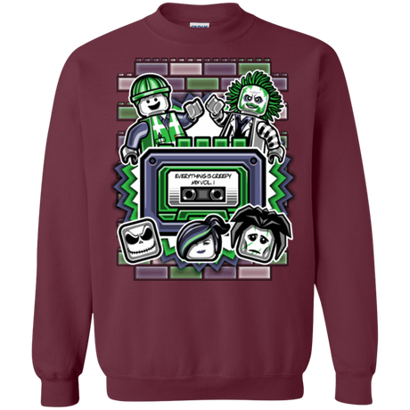 Sweatshirts Maroon / Small Everything Is Creepy Mix Crewneck Sweatshirt