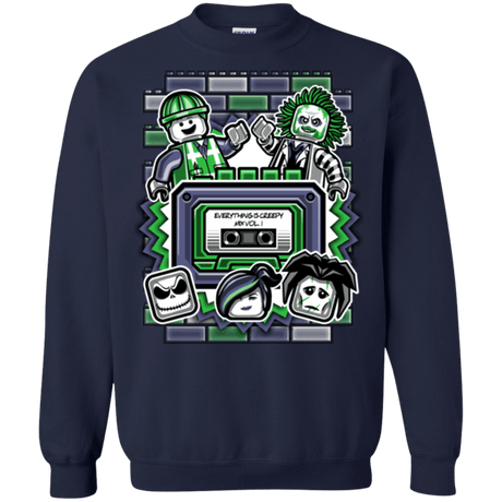 Sweatshirts Navy / Small Everything Is Creepy Mix Crewneck Sweatshirt