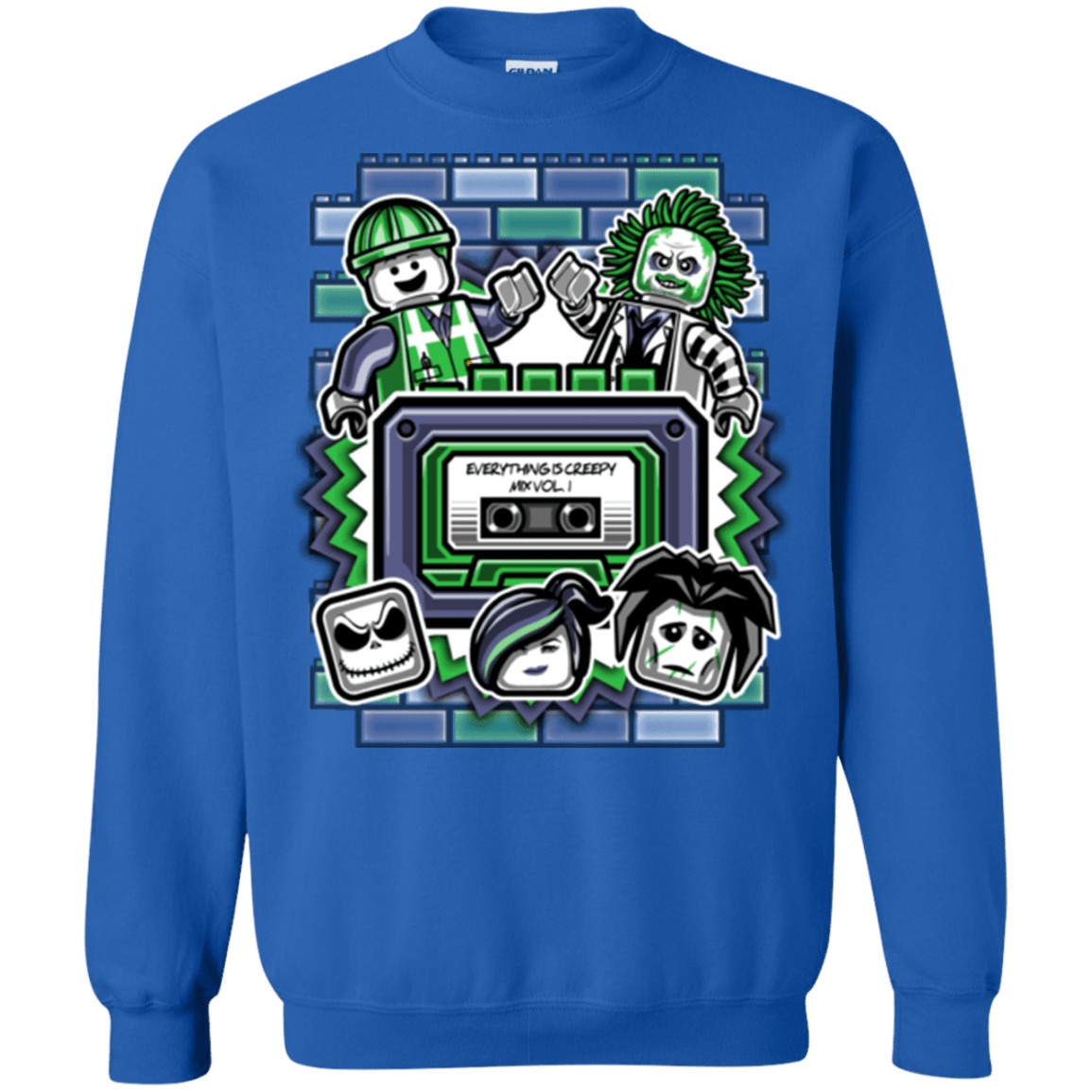 Sweatshirts Royal / Small Everything Is Creepy Mix Crewneck Sweatshirt