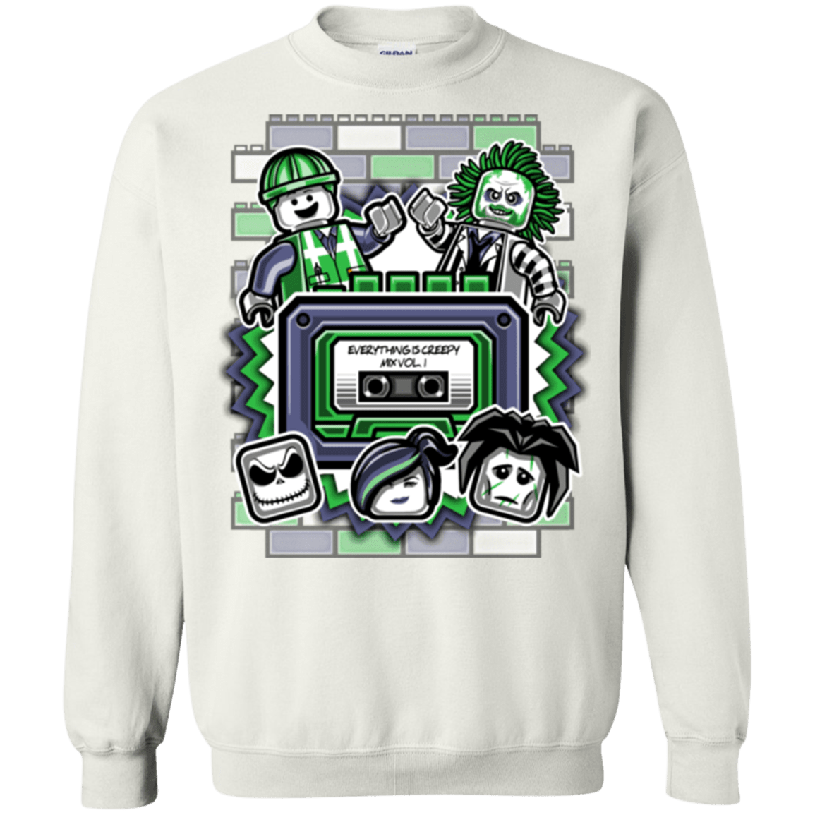 Sweatshirts White / Small Everything Is Creepy Mix Crewneck Sweatshirt