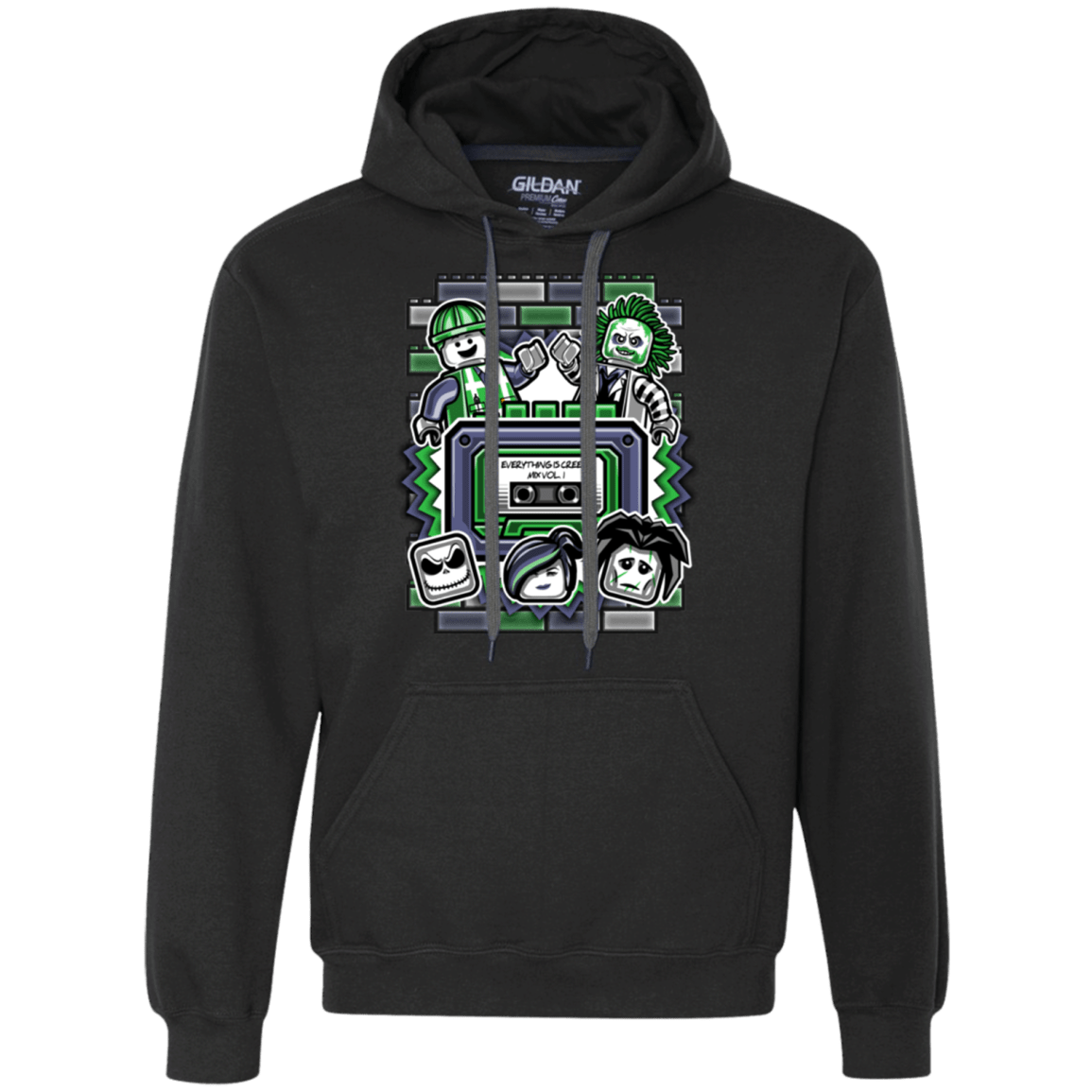 Sweatshirts Black / Small Everything Is Creepy Mix Premium Fleece Hoodie