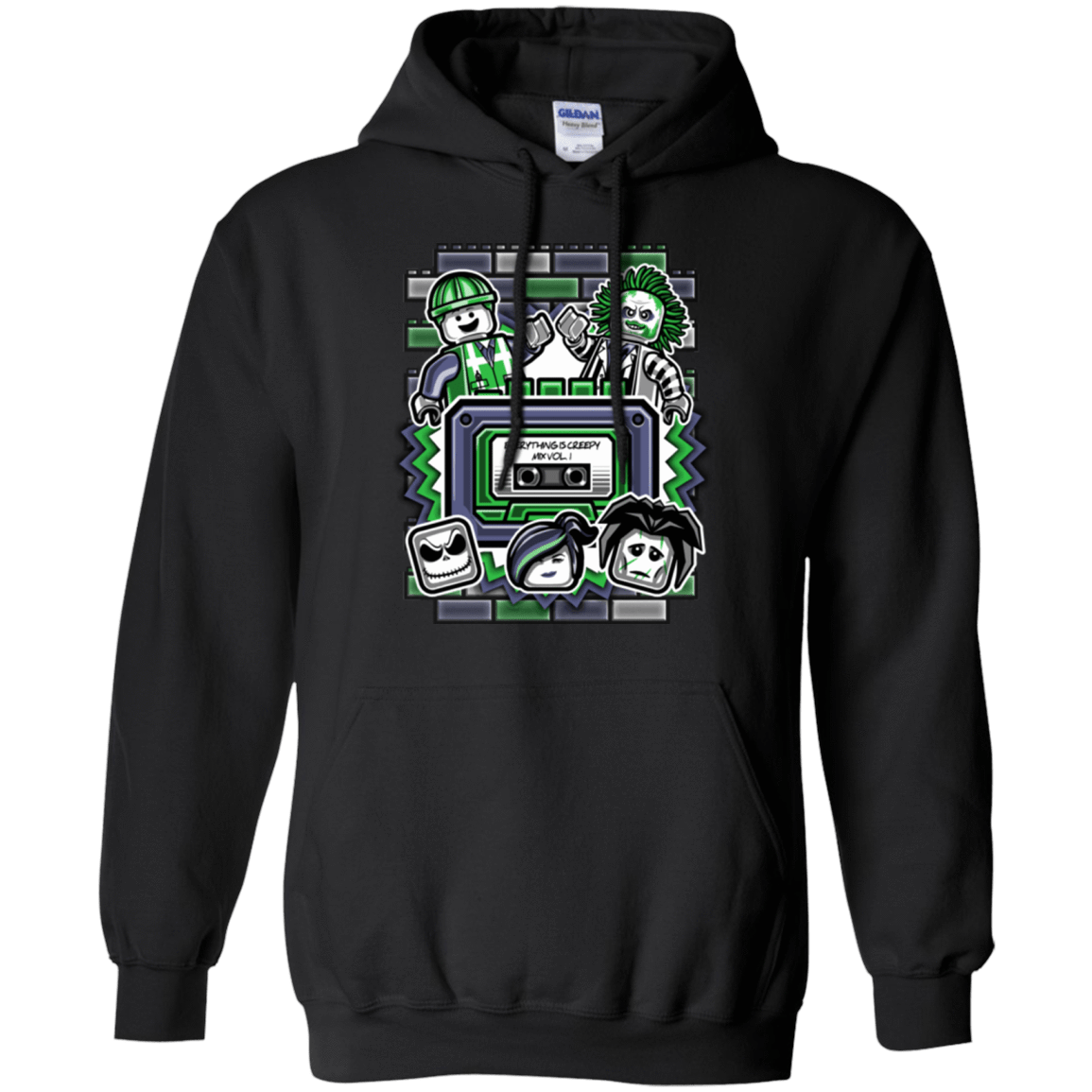 Sweatshirts Black / Small Everything Is Creepy Mix Pullover Hoodie