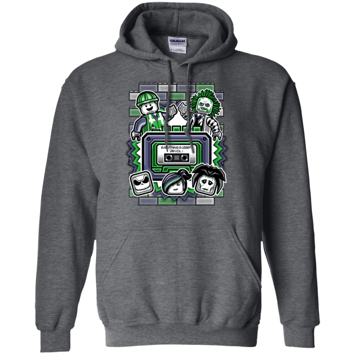 Sweatshirts Dark Heather / Small Everything Is Creepy Mix Pullover Hoodie