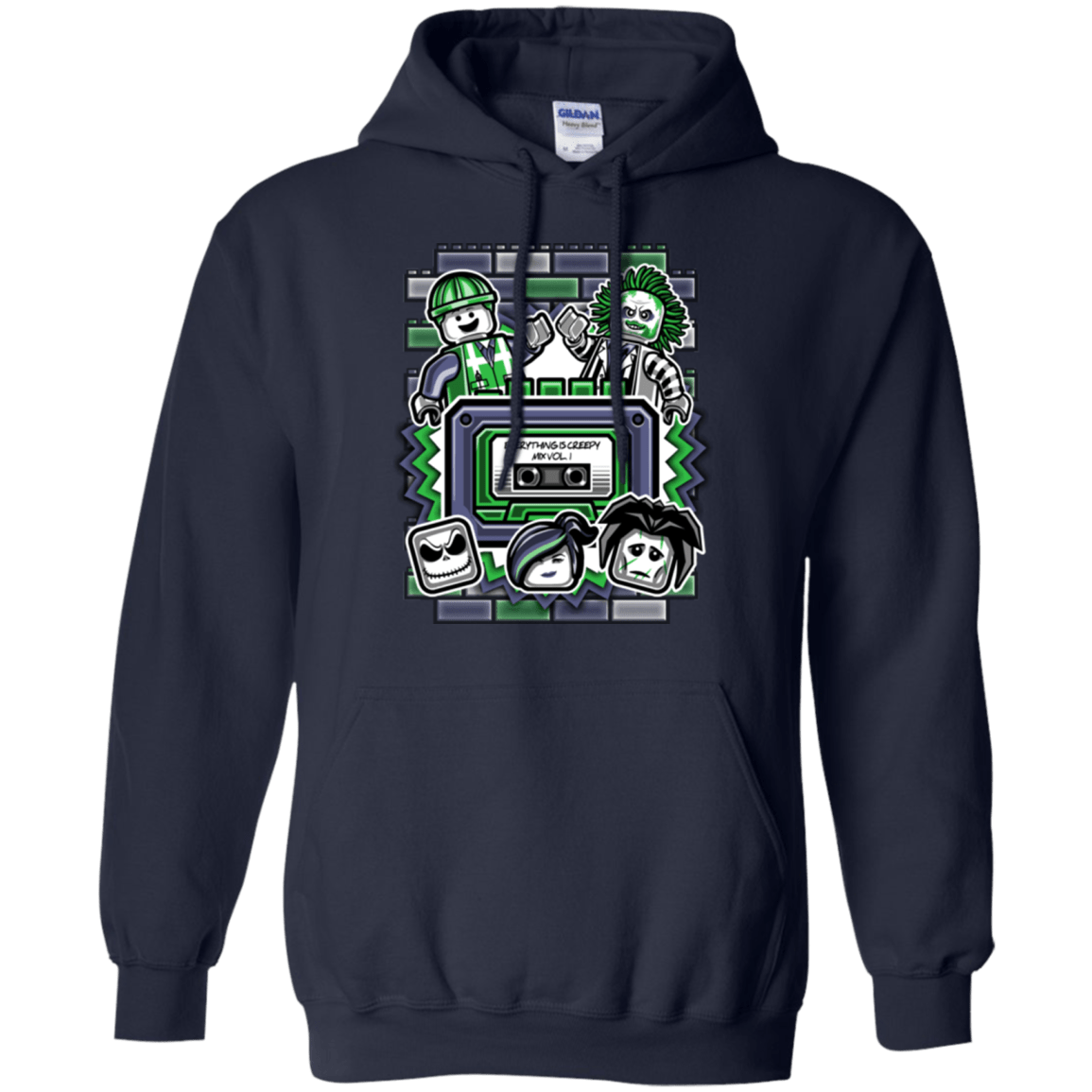 Sweatshirts Navy / Small Everything Is Creepy Mix Pullover Hoodie