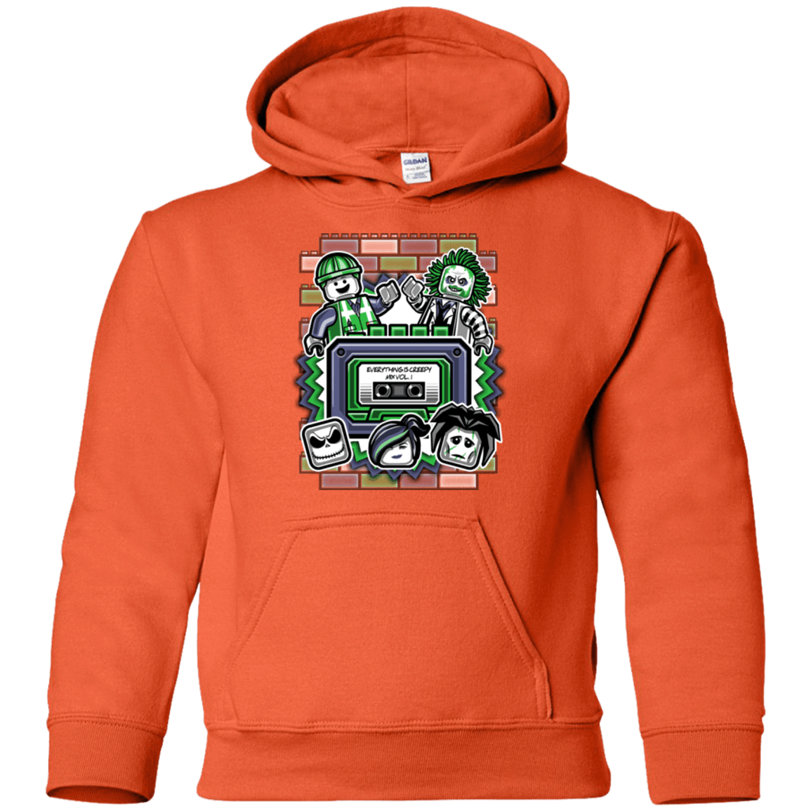 Sweatshirts Orange / YS Everything Is Creepy Mix Youth Hoodie