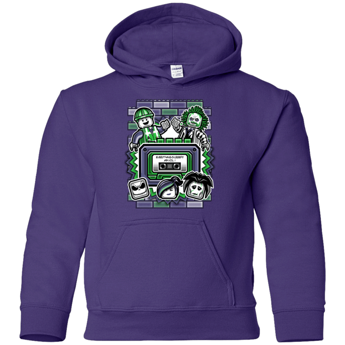 Sweatshirts Purple / YS Everything Is Creepy Mix Youth Hoodie