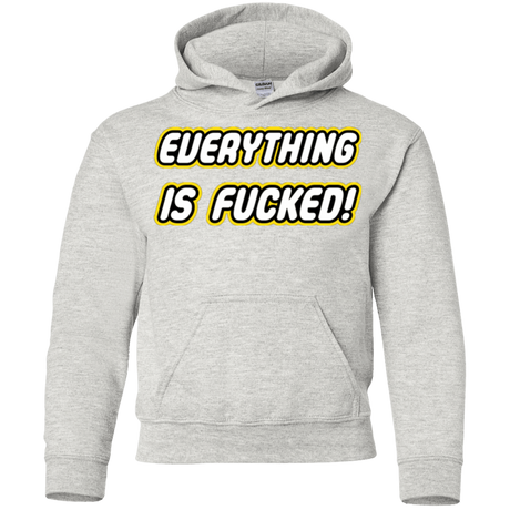 Sweatshirts Ash / YS Everything is Fucked Youth Hoodie