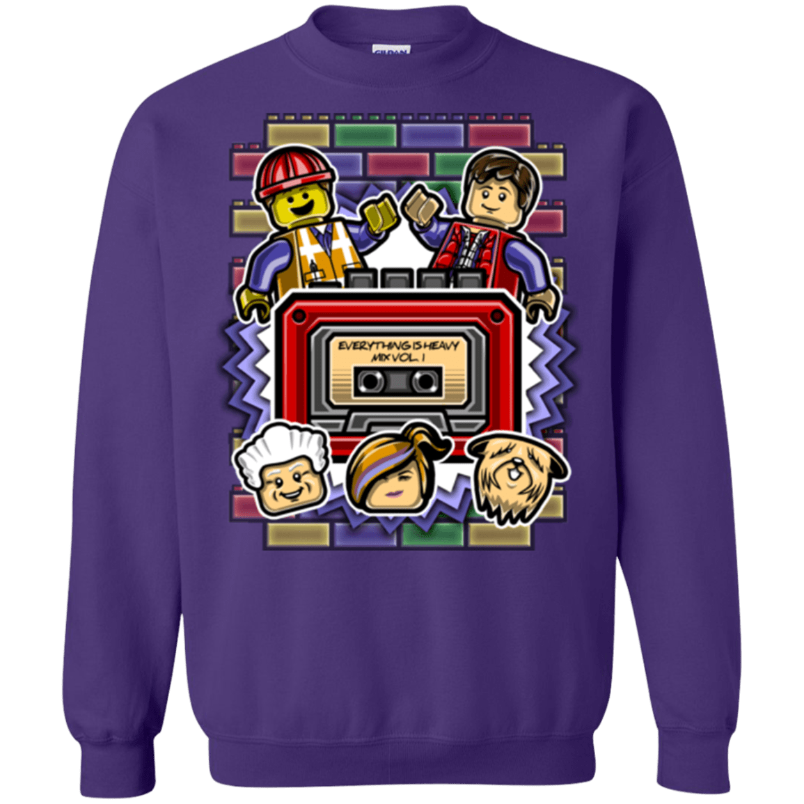 Sweatshirts Purple / Small Everything Is Heavy Mix Crewneck Sweatshirt