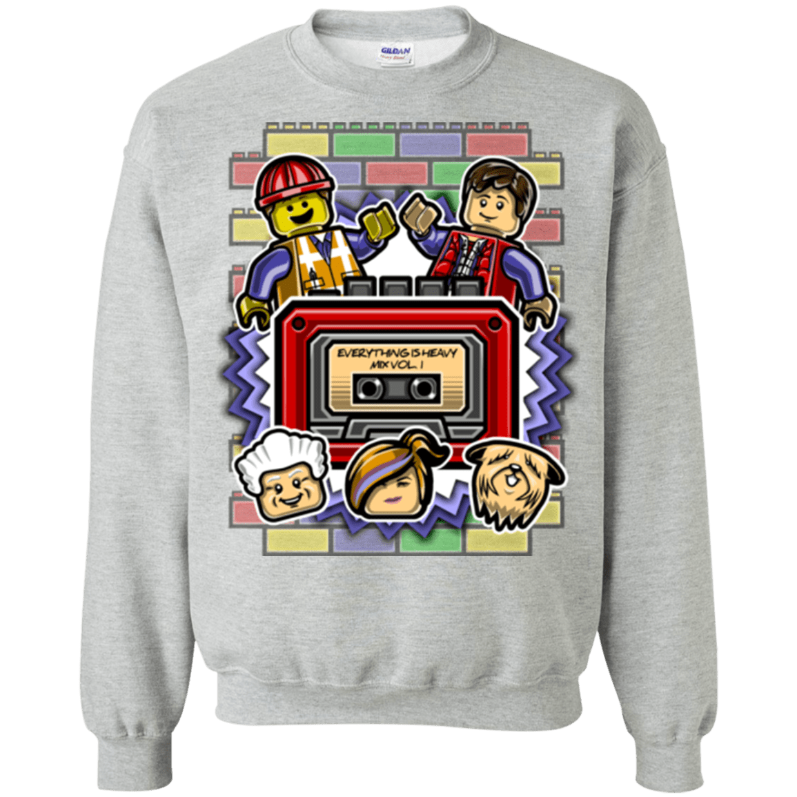 Sweatshirts Sport Grey / Small Everything Is Heavy Mix Crewneck Sweatshirt