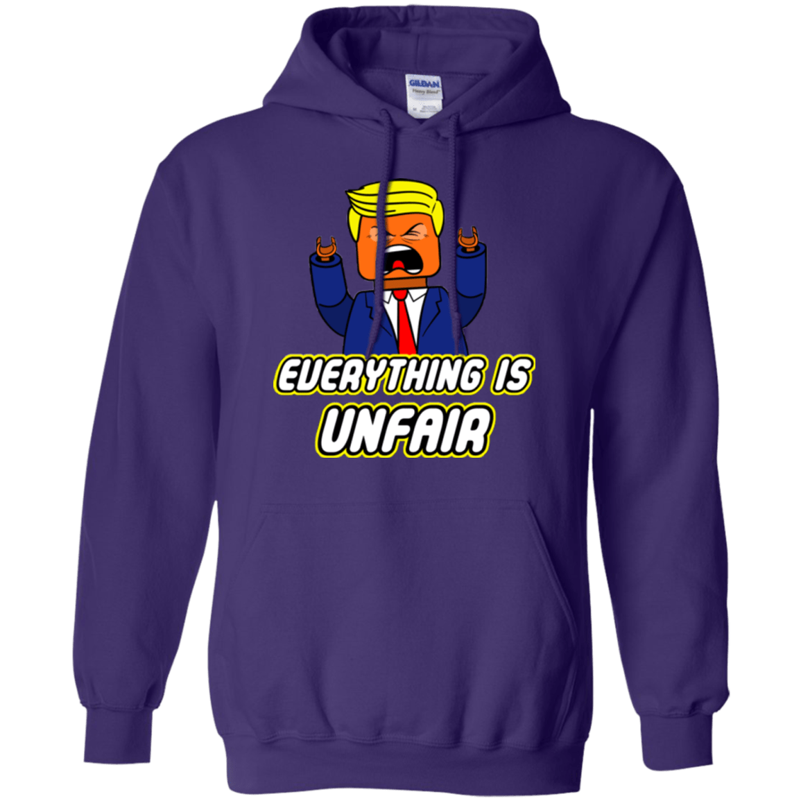 Sweatshirts Purple / Small Everything Is Unfair Pullover Hoodie