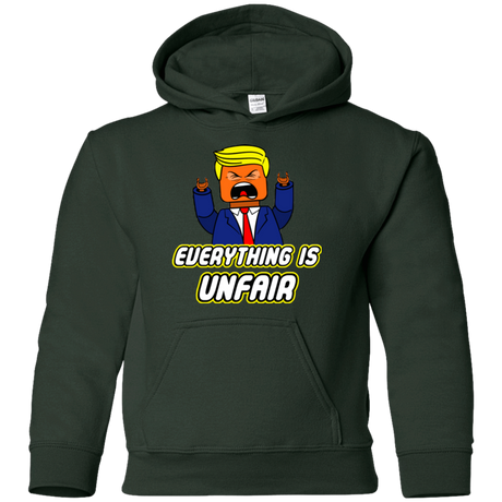 Sweatshirts Forest Green / YS Everything Is Unfair Youth Hoodie