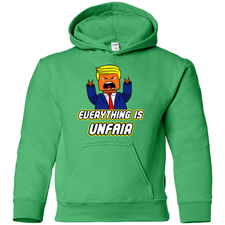 Sweatshirts Irish Green / YS Everything Is Unfair Youth Hoodie