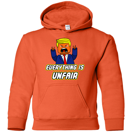 Sweatshirts Orange / YS Everything Is Unfair Youth Hoodie