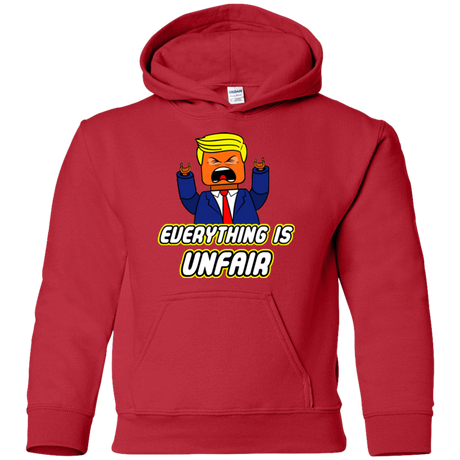 Sweatshirts Red / YS Everything Is Unfair Youth Hoodie