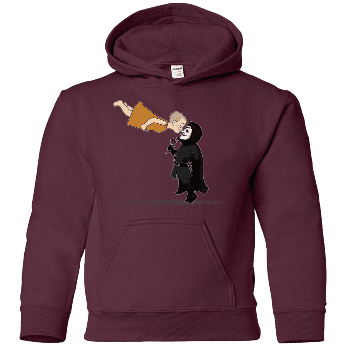 Sweatshirts Maroon / YS Evey and V Youth Hoodie