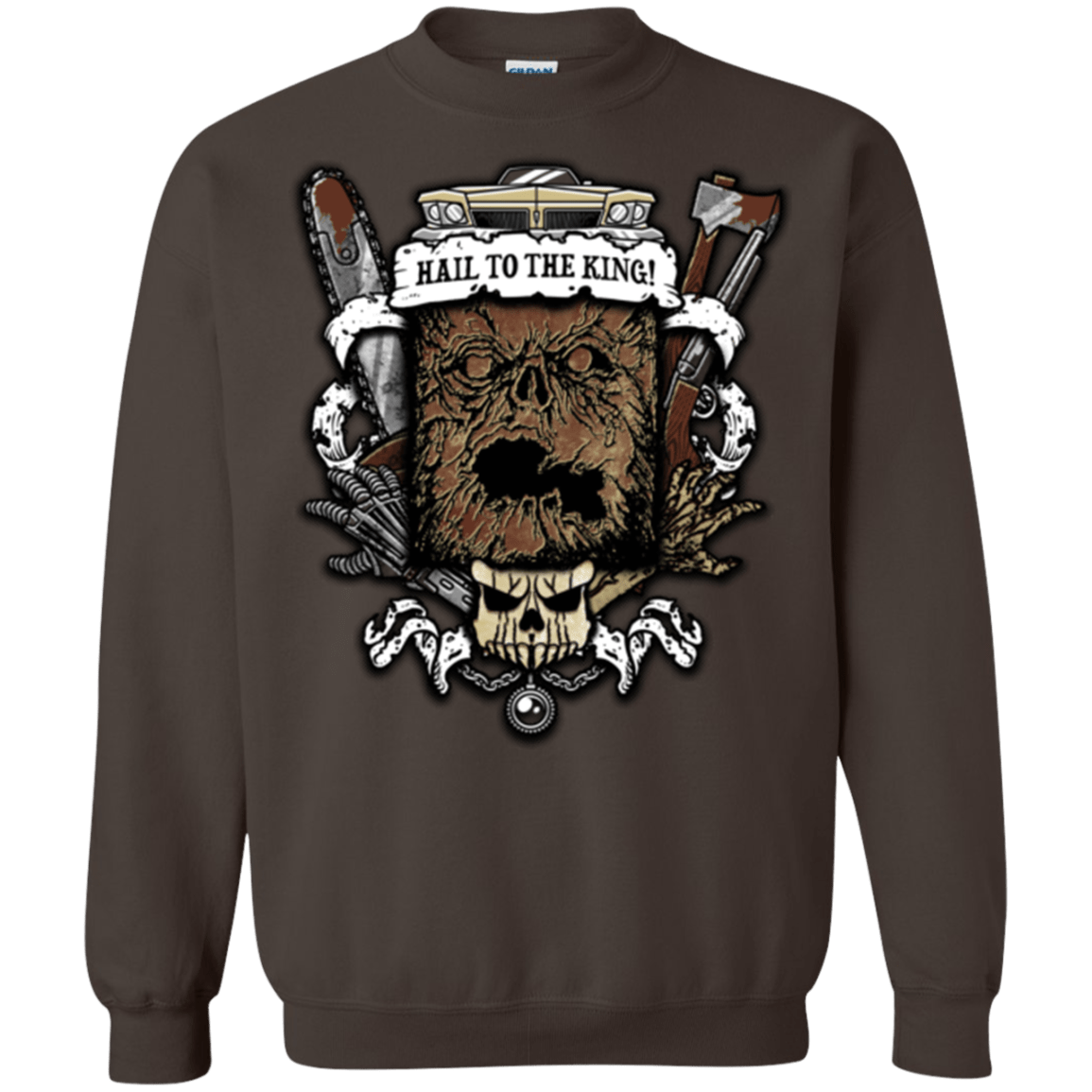 Sweatshirts Dark Chocolate / Small Evil Crest Crewneck Sweatshirt