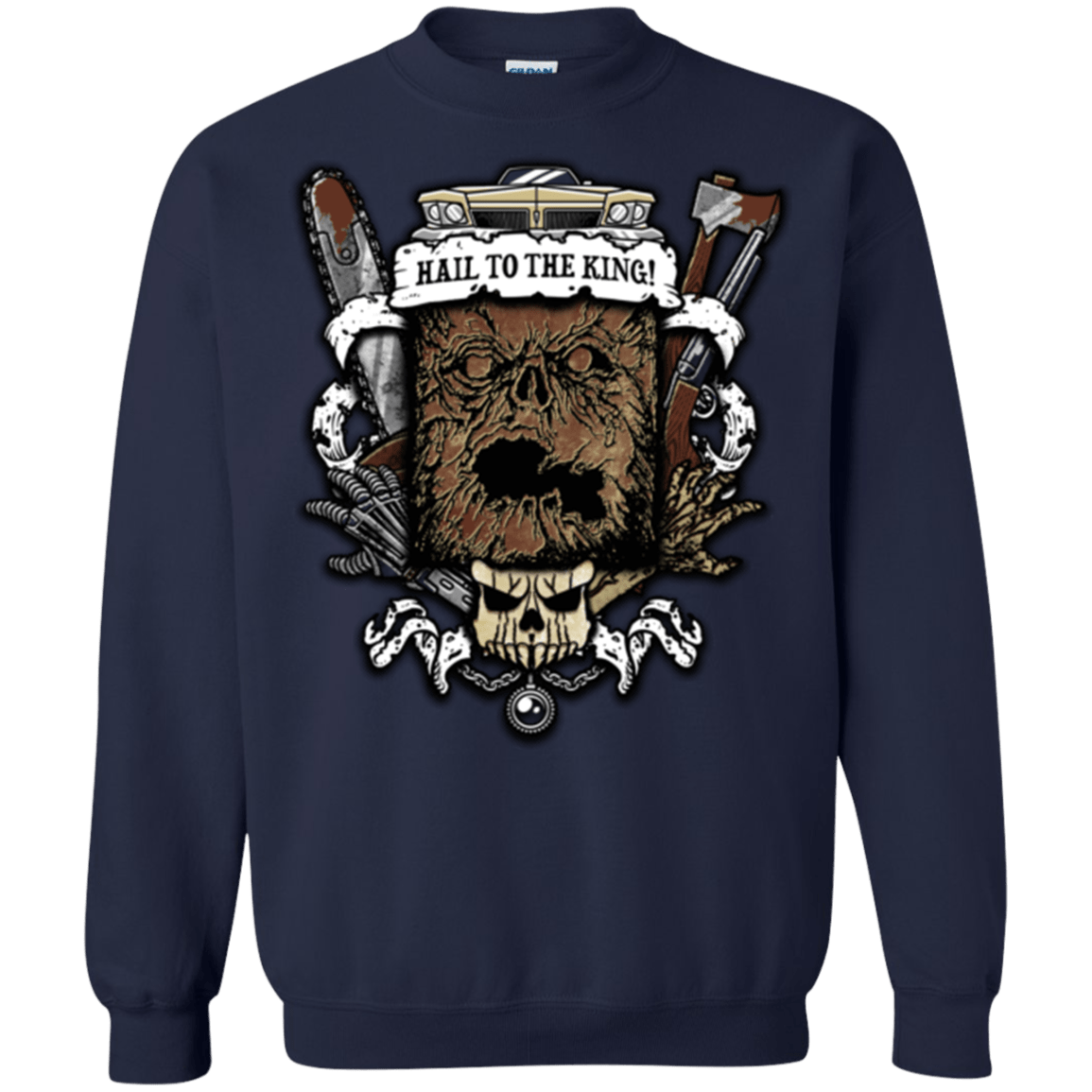 Sweatshirts Navy / Small Evil Crest Crewneck Sweatshirt