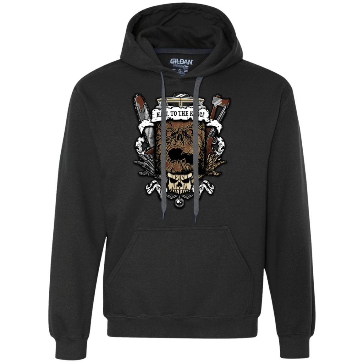 Sweatshirts Black / Small Evil Crest Premium Fleece Hoodie