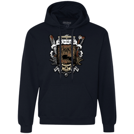 Sweatshirts Navy / Small Evil Crest Premium Fleece Hoodie