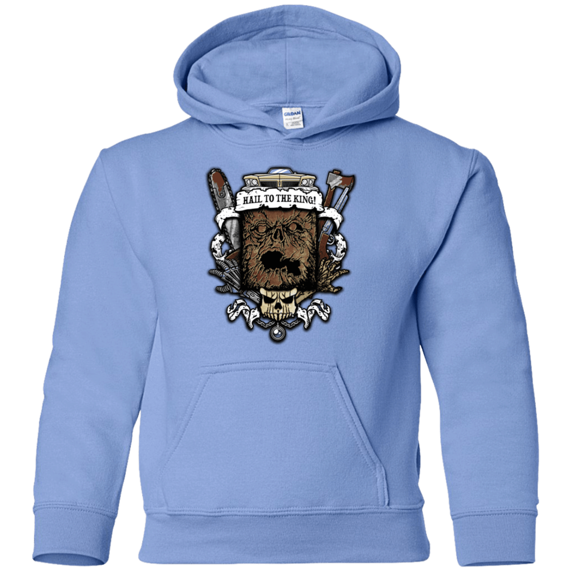 Sweatshirts Carolina Blue / YS Evil Crest Youth Hoodie