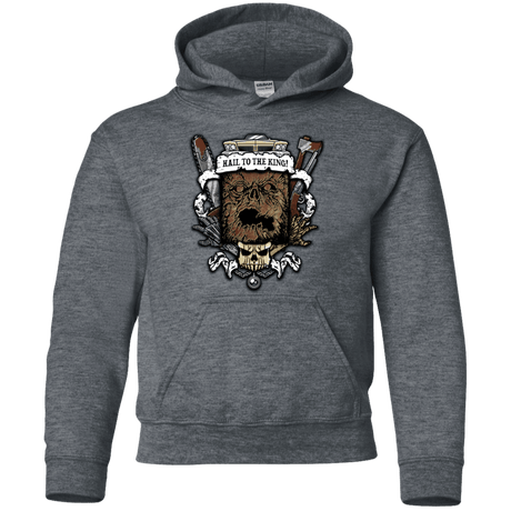 Sweatshirts Dark Heather / YS Evil Crest Youth Hoodie