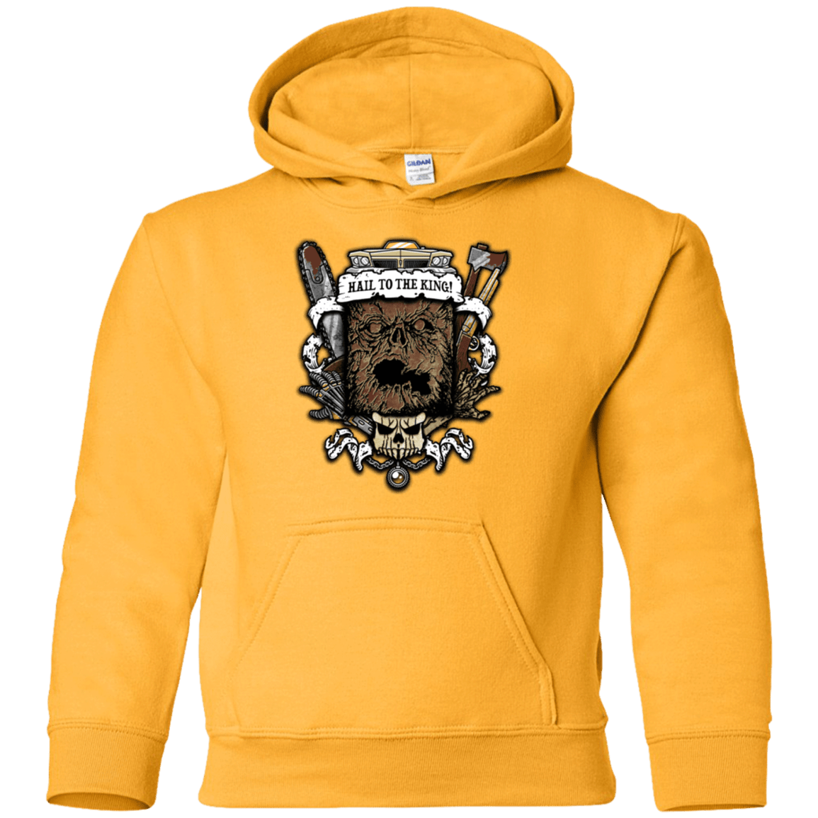 Sweatshirts Gold / YS Evil Crest Youth Hoodie