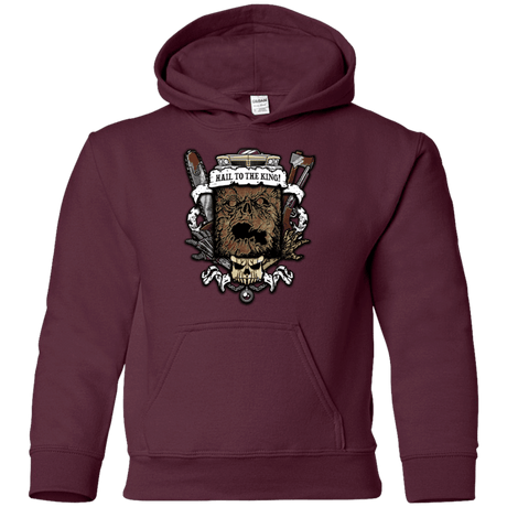Sweatshirts Maroon / YS Evil Crest Youth Hoodie