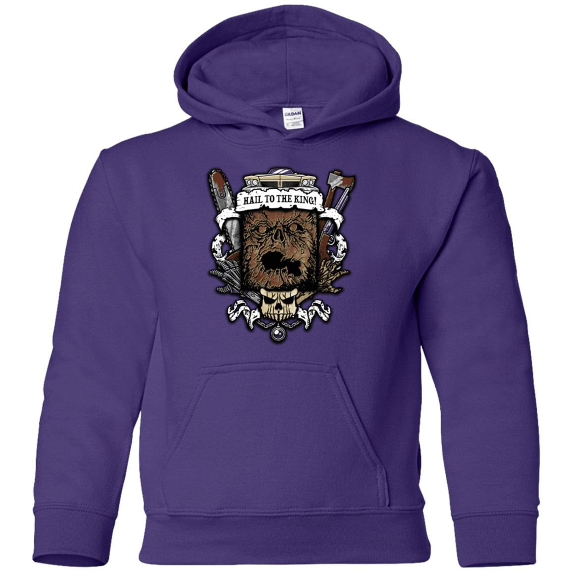 Sweatshirts Purple / YS Evil Crest Youth Hoodie