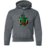 Sweatshirts Dark Heather / YS Evil Eye Youth Hoodie