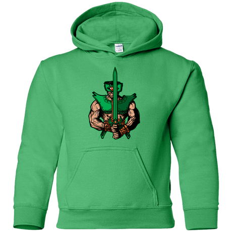 Sweatshirts Irish Green / YS Evil Eye Youth Hoodie