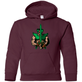 Sweatshirts Maroon / YS Evil Eye Youth Hoodie