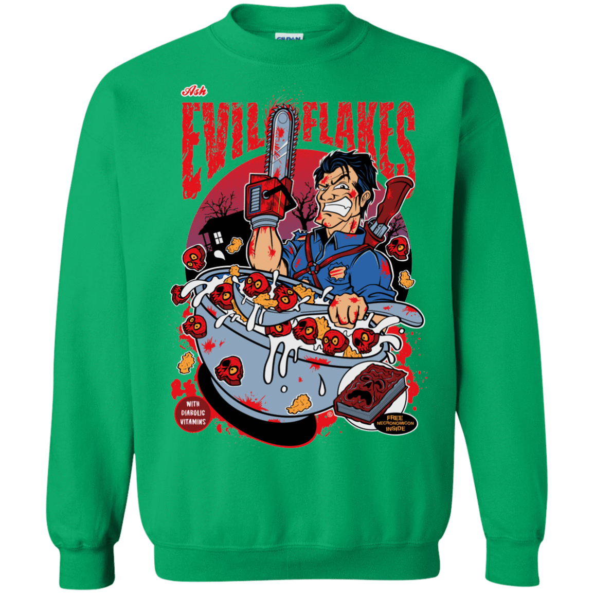 Sweatshirts Irish Green / S Evil Flakes Crewneck Sweatshirt