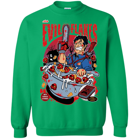 Sweatshirts Irish Green / S Evil Flakes Crewneck Sweatshirt