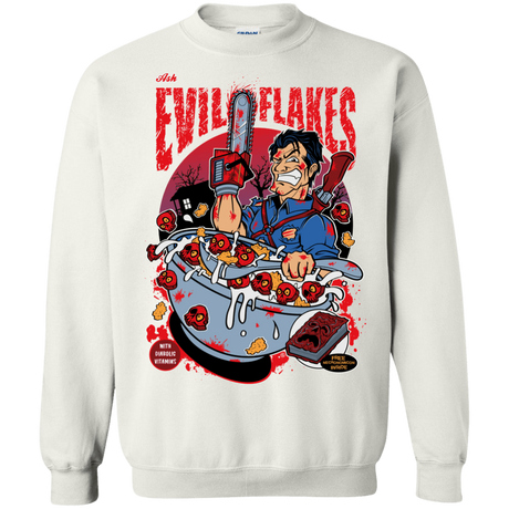 Sweatshirts White / S Evil Flakes Crewneck Sweatshirt