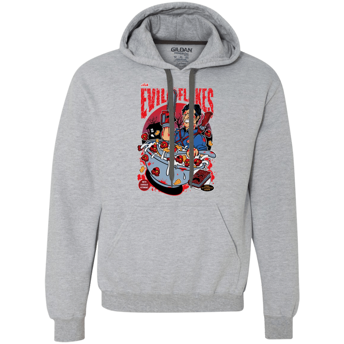 Evil Flakes Premium Fleece Hoodie