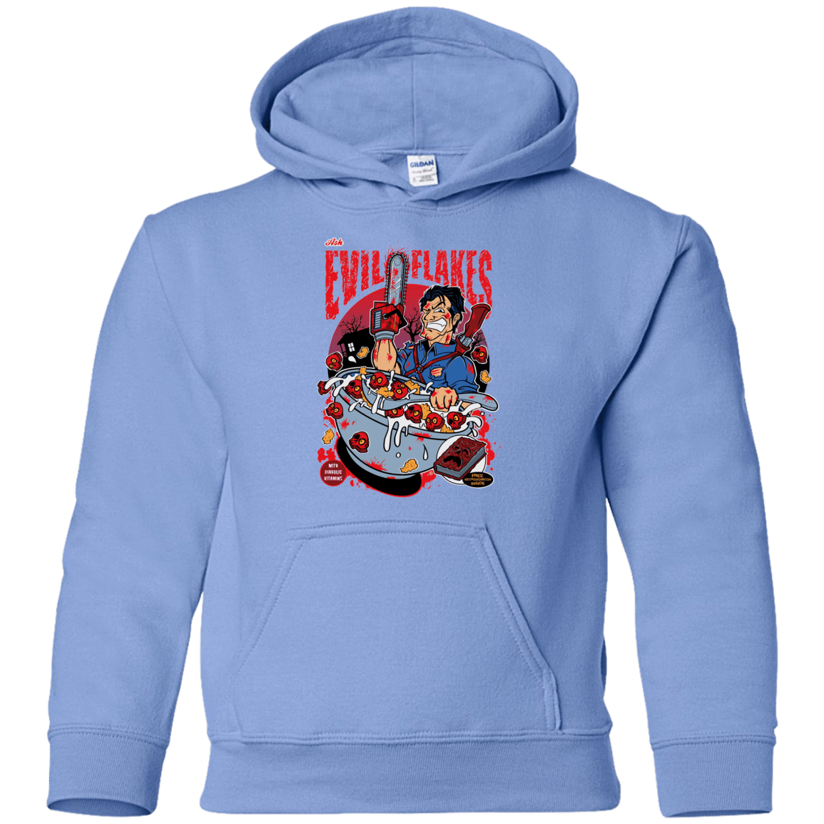 Sweatshirts Carolina Blue / YS Evil Flakes Youth Hoodie