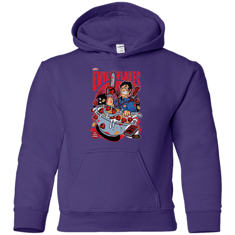 Sweatshirts Purple / YS Evil Flakes Youth Hoodie