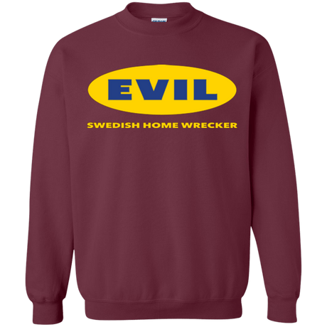 Sweatshirts Maroon / Small EVIL Home Wrecker Crewneck Sweatshirt