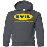 Sweatshirts Charcoal / YS EVIL Home Wrecker Youth Hoodie