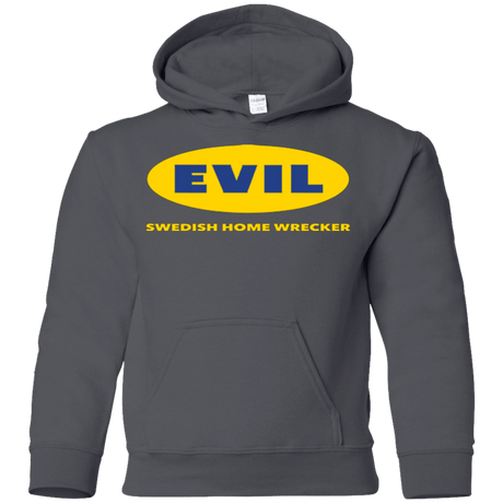 Sweatshirts Charcoal / YS EVIL Home Wrecker Youth Hoodie
