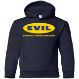 Sweatshirts Navy / YS EVIL Home Wrecker Youth Hoodie