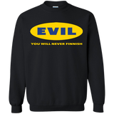 Sweatshirts Black / Small EVIL Never Finnish Crewneck Sweatshirt
