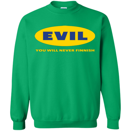 Sweatshirts Irish Green / Small EVIL Never Finnish Crewneck Sweatshirt