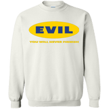 Sweatshirts White / Small EVIL Never Finnish Crewneck Sweatshirt