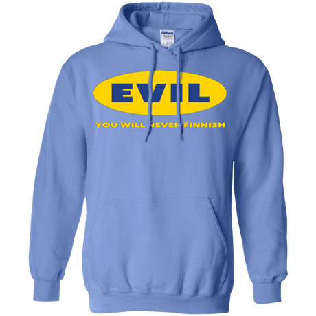 Sweatshirts Carolina Blue / Small EVIL Never Finnish Pullover Hoodie