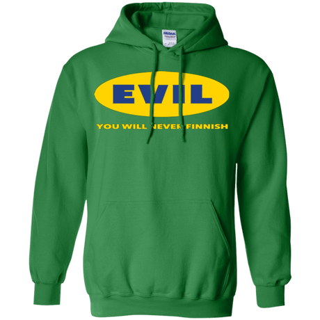 Sweatshirts Irish Green / Small EVIL Never Finnish Pullover Hoodie