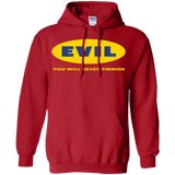 Sweatshirts Red / Small EVIL Never Finnish Pullover Hoodie