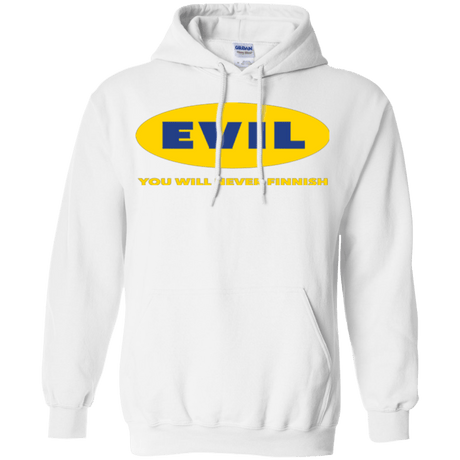 Sweatshirts White / Small EVIL Never Finnish Pullover Hoodie