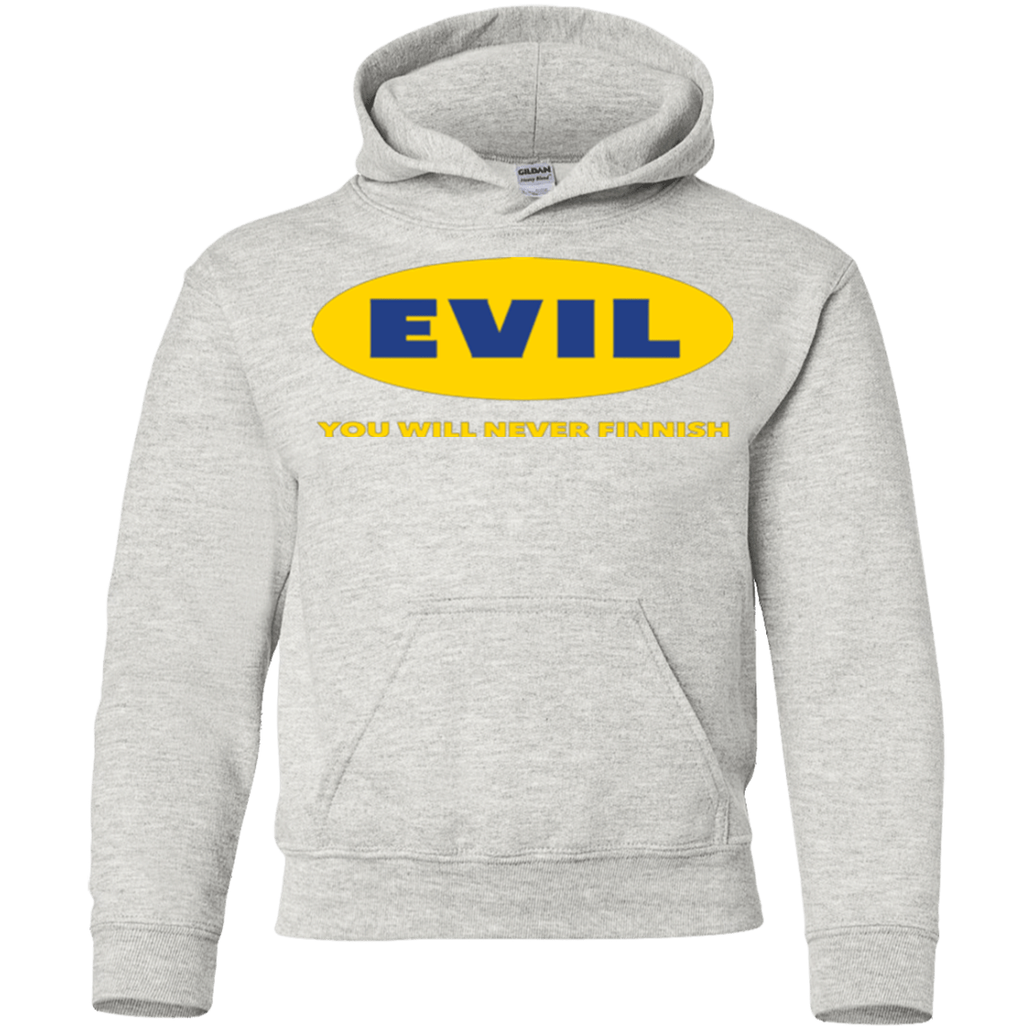 Sweatshirts Ash / YS EVIL Never Finnish Youth Hoodie